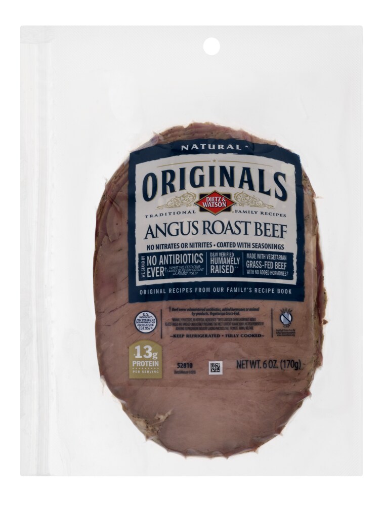 Mariano S Dietz Watson Pre Sliced Angus Roast Beef 6 Oz