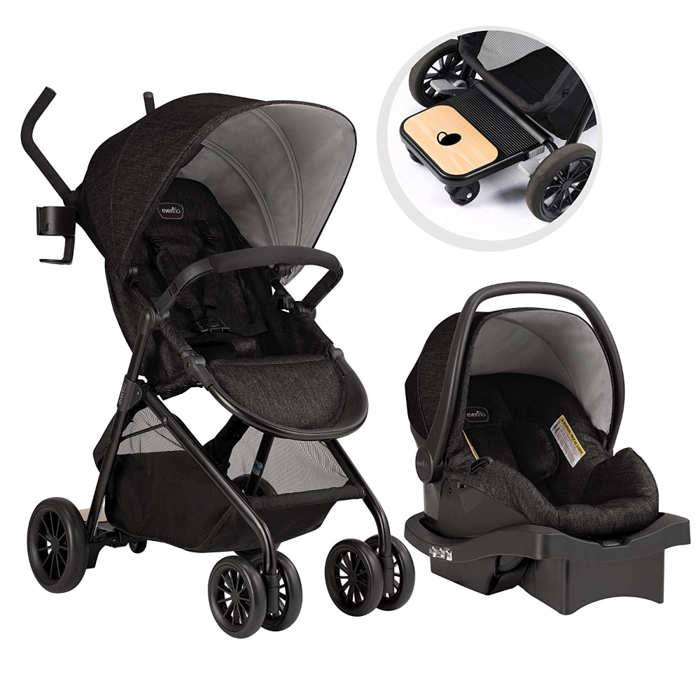 evenflo flipside stroller travel system