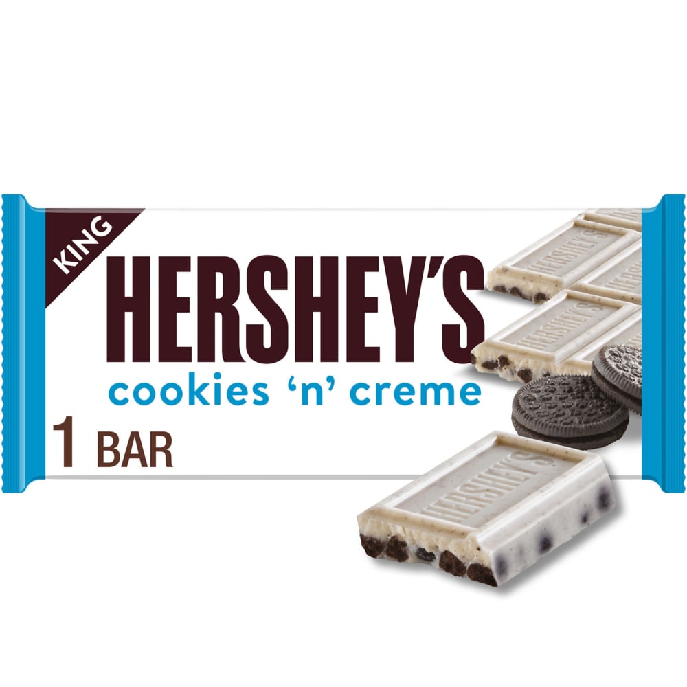 HERSHEY'S Cookies 'n' Creme King Size Candy Bar, 2.6 oz - City Market
