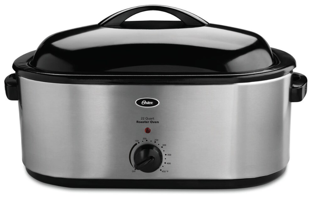 AROMA 22Qt. Roaster Oven with self basting lid stainless steel