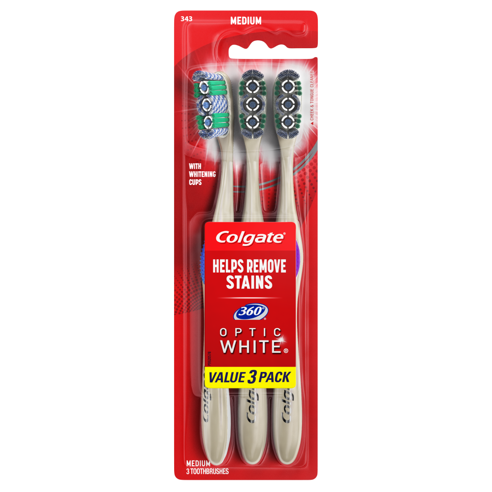 colgate toothbrush 3 pack
