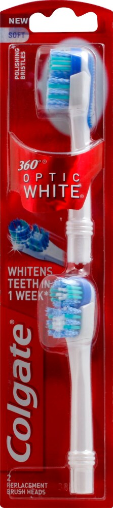 colgate 360 optic white toothbrush replacement heads