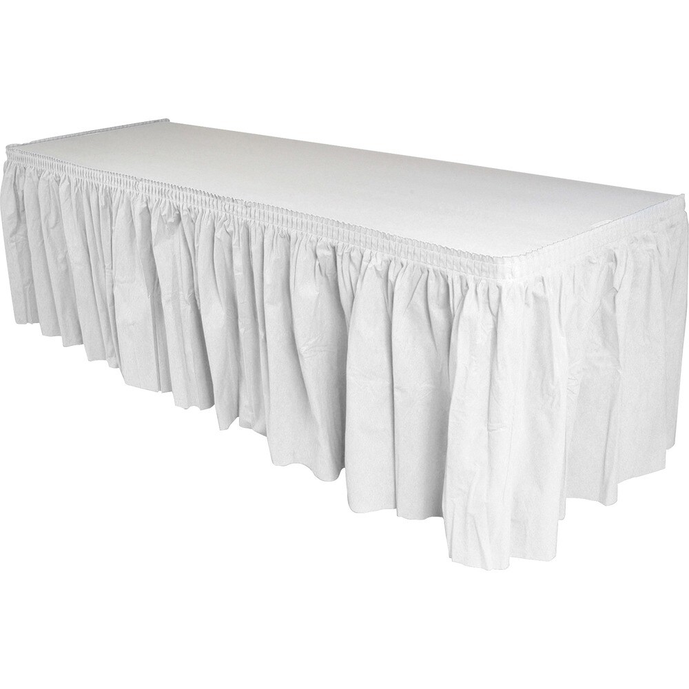 Genuine Joe Nonwoven Table Skirts - 14 ft Length x 29 Genuine Joe Nonwoven Table Skirts - 14 ft Length x 29