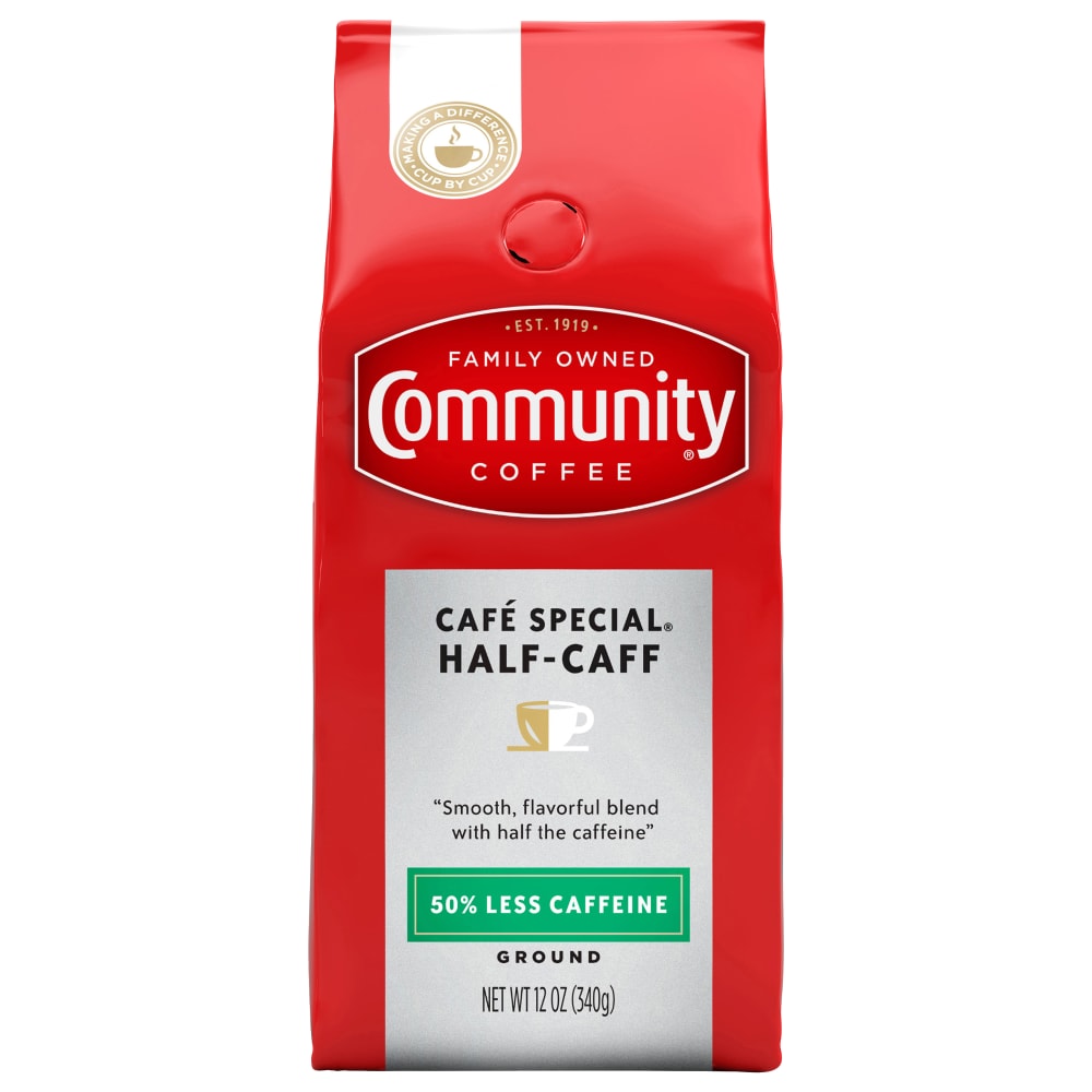 Community Coffee Cafe Special Half Caff Ground Coffee 12 Oz Food 4 Less