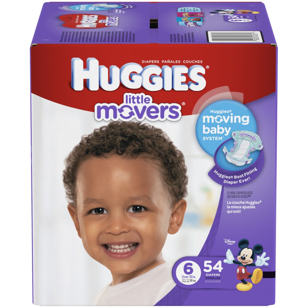 huggies diapers little movers size 6