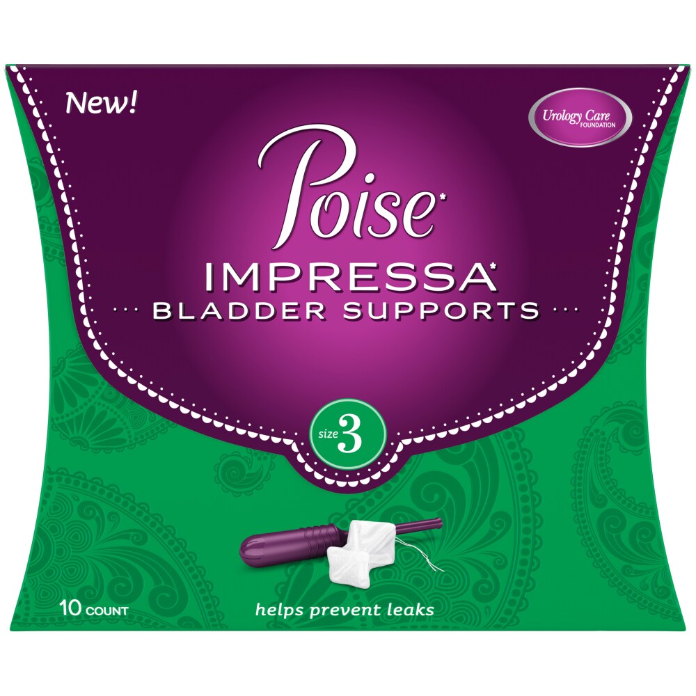 City Market Poise Impressa Size 3 Incontinence Bladder Supports 10 Count