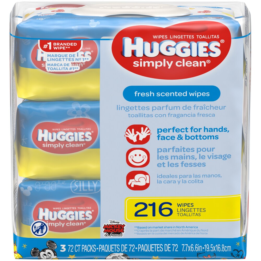 huggies fresh scent wipes