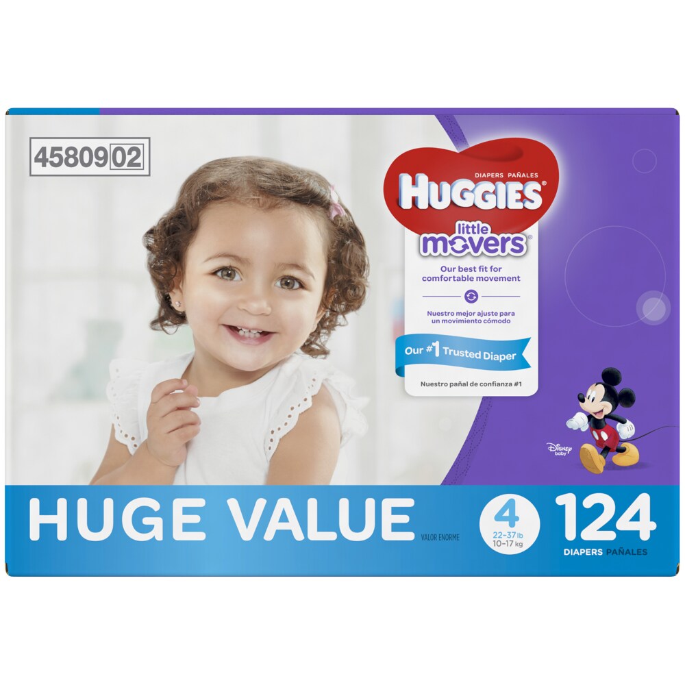 huggies little movers size 4