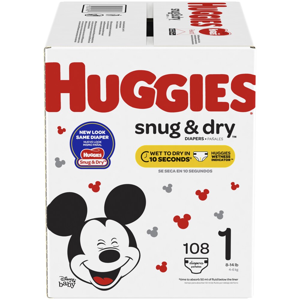 huggies snug and dry size 1