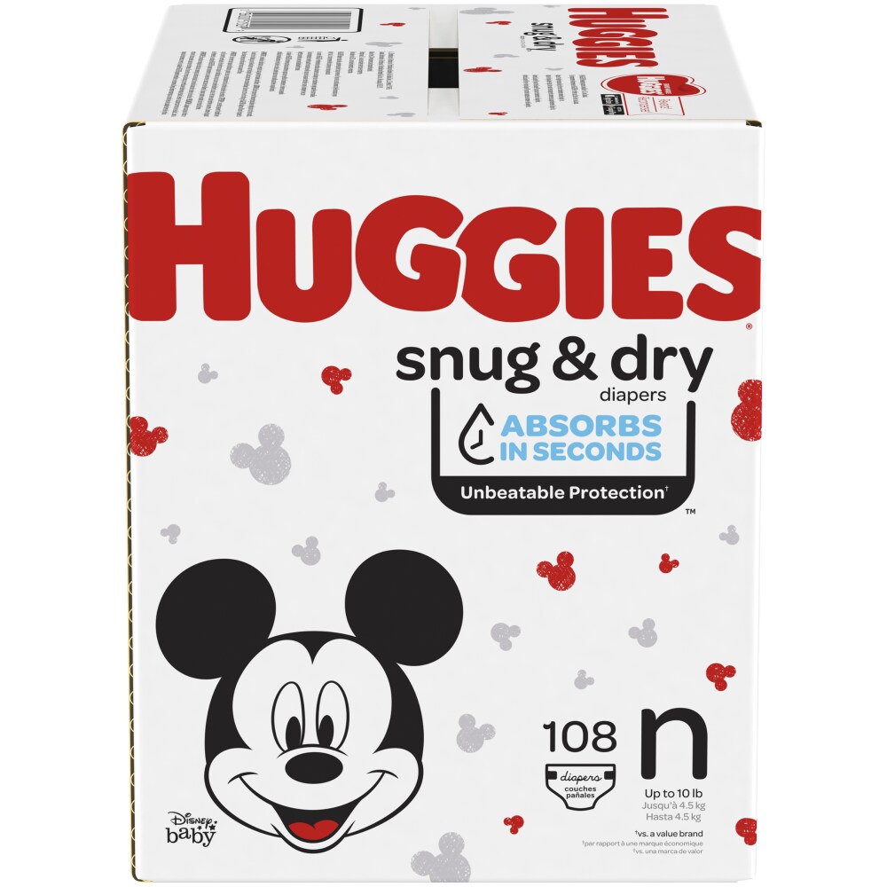 huggies newborn nappies 108