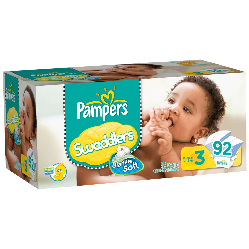 size 3 pampers swaddlers