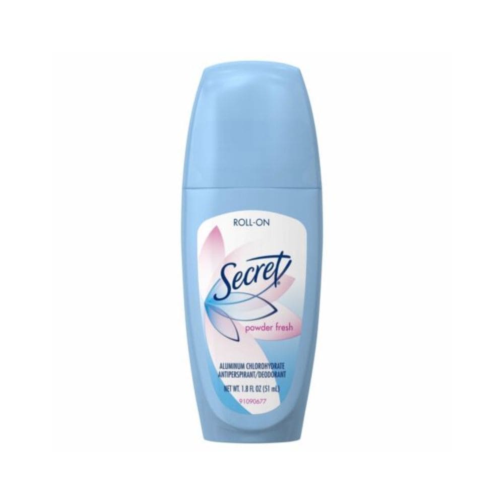 Secret Anti-Perspirant & Deodorant Roll-On Powder Fresh Scent 1.8 Oz Pack of 6
