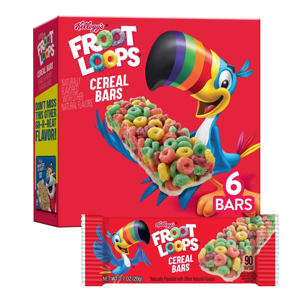 Kellogg's Froot Loops Original Cereal Bars, 4.2 oz - Kroger