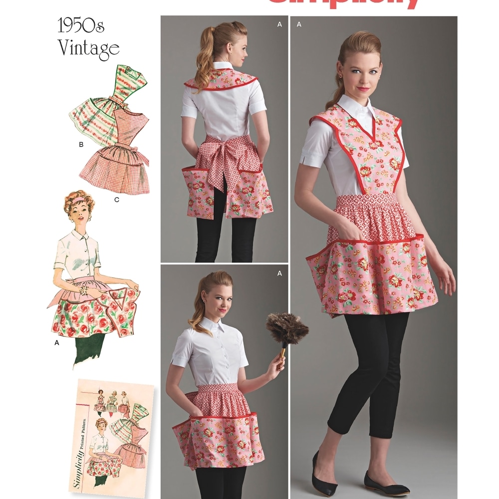 Simplicity Patterns US8533A Misses Vintage Apron Pattern 1 Fry s Food Stores