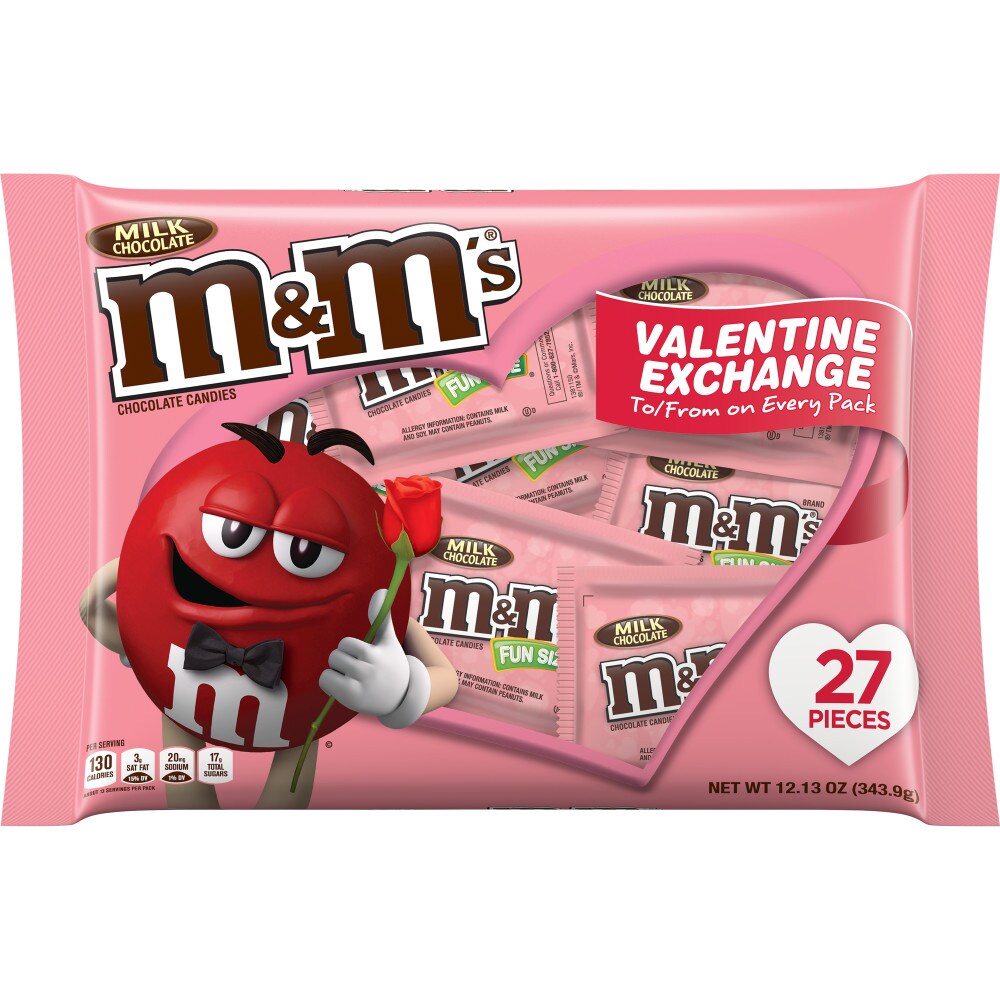 Fun size m&m nutrition label