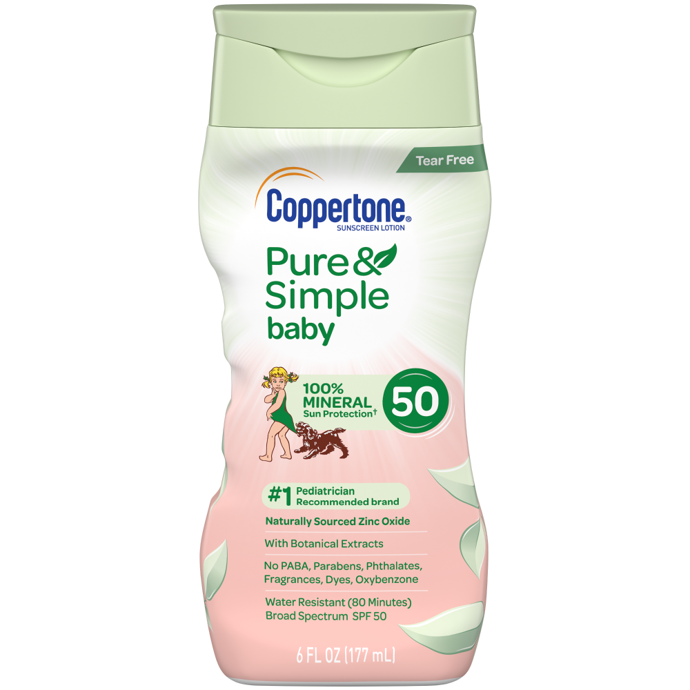 coppertone pure and simple sunscreen