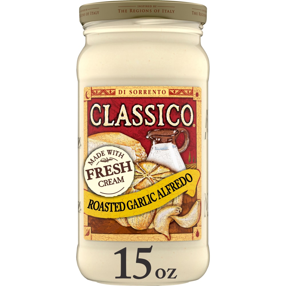 Kroger Classico Roasted Garlic Alfredo Pasta Sauce 15 Oz