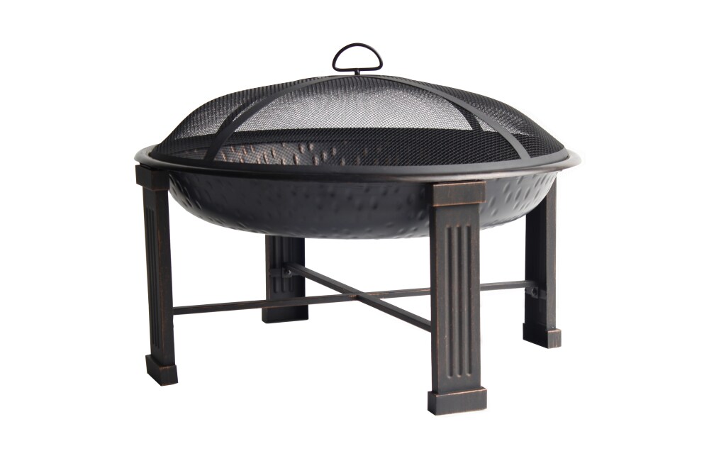 Kroger Hd Designs Outdoors Round Steel Fire Pit Black 28 In