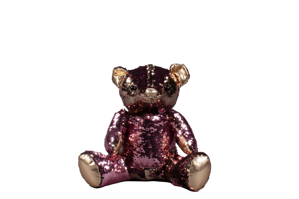 sequin teddy bear