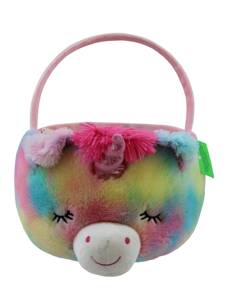 plush unicorn easter basket