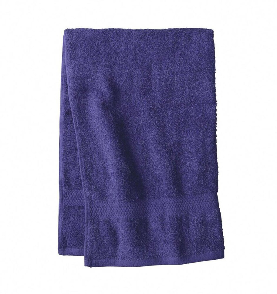 blue bath towels