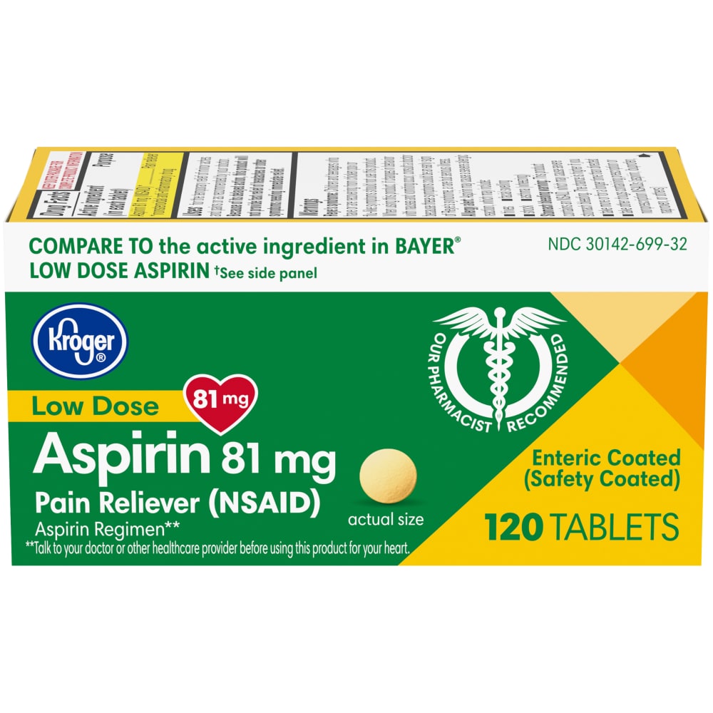 Aspirin Adult Low Dose Tablet Coated Wal Mart Stores Inc
