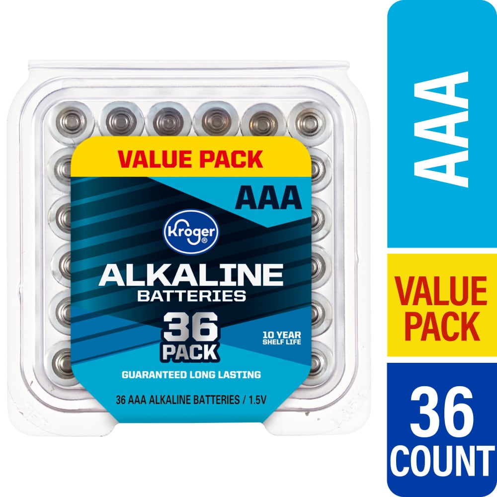 Alkaline AAA Batteries, 36/Pack Alkaline AAA Batteries, 36/Pack