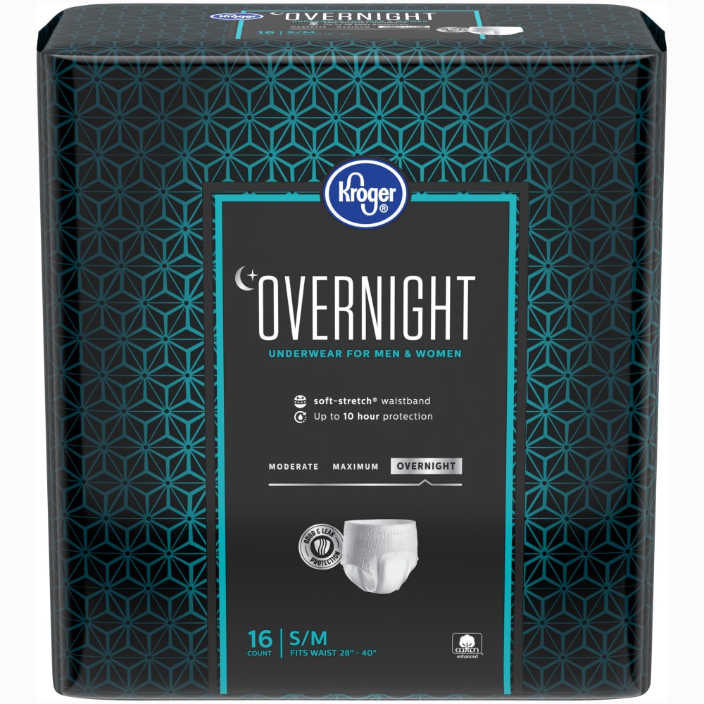 Kroger Adult Incontinence Underwear for Women & Men Overnight