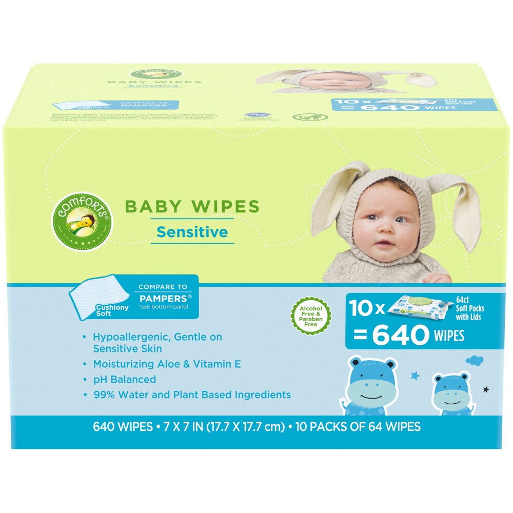 Fry S Food Stores Comforts Sensitive Baby Wipes Multipack 640 Ct
