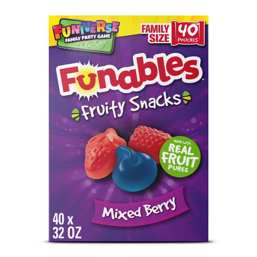 Funables™ Mixed Berry Fruit Snack Pouches, 40 ct / 0.8 oz