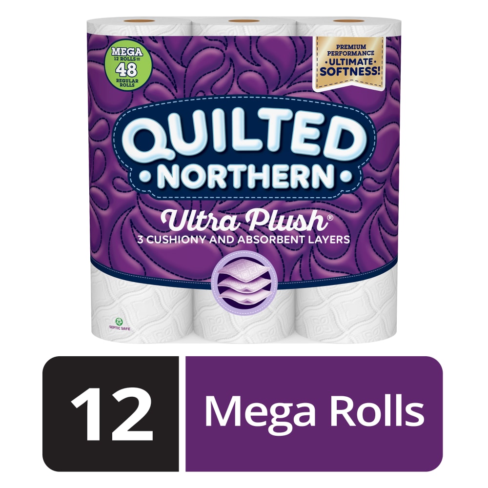 Quilted Northern Bathroom Tissue Ultra Plush Unscented - 9 CT, Toilet  Paper