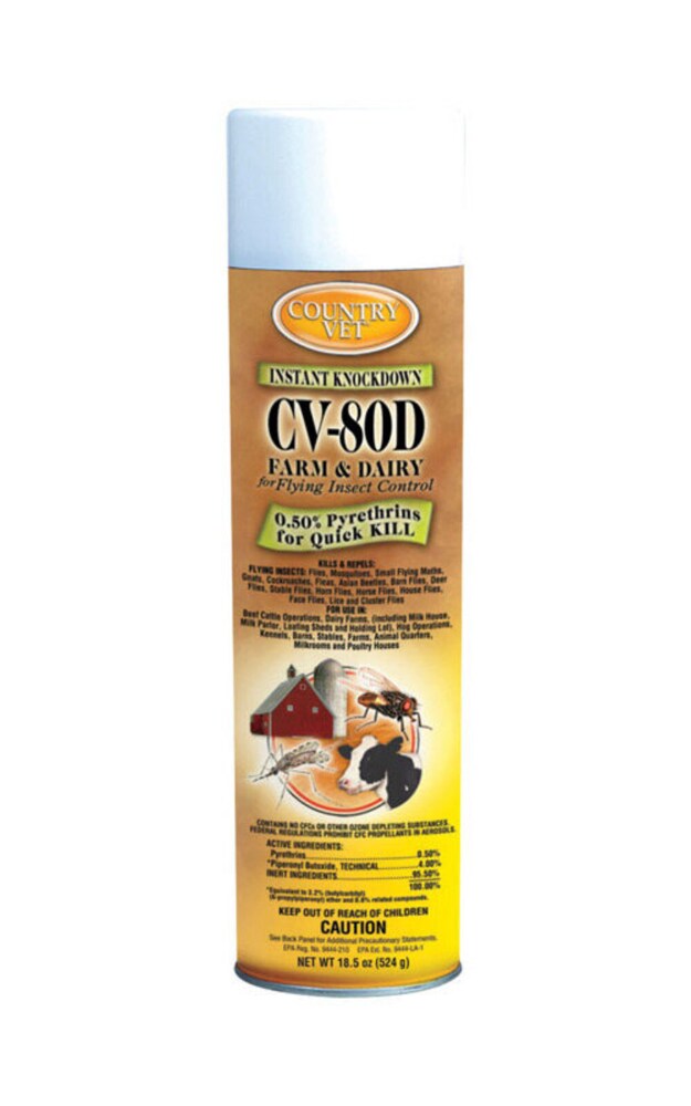 Country Vet Instant Knockdown CV-80D Farm & Dairy Liquid Insect Control 18.5 oz