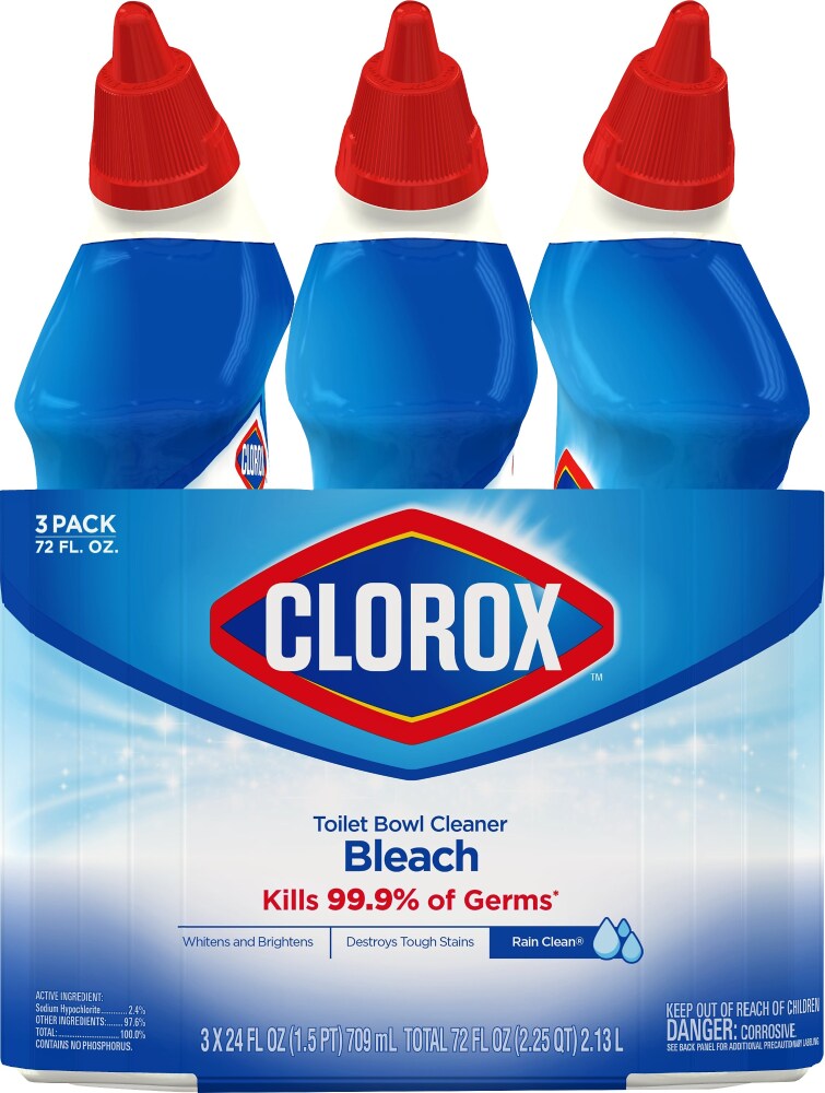 Kroger Clorox Toilet Bowl Cleaner With Bleach Value Pack 3 Ct 24 Fl Oz