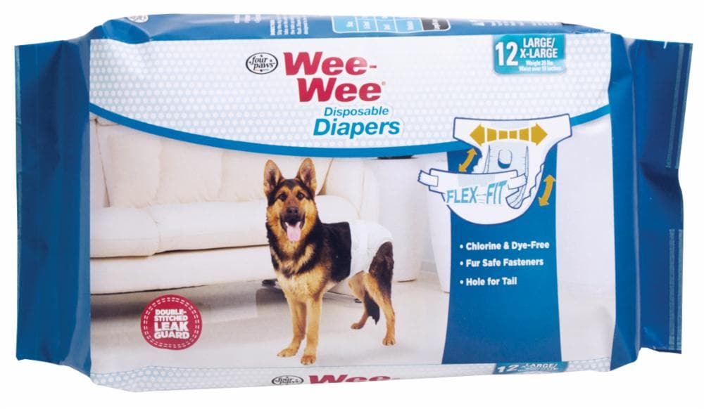 Large Disposable Diapers for Dogs 