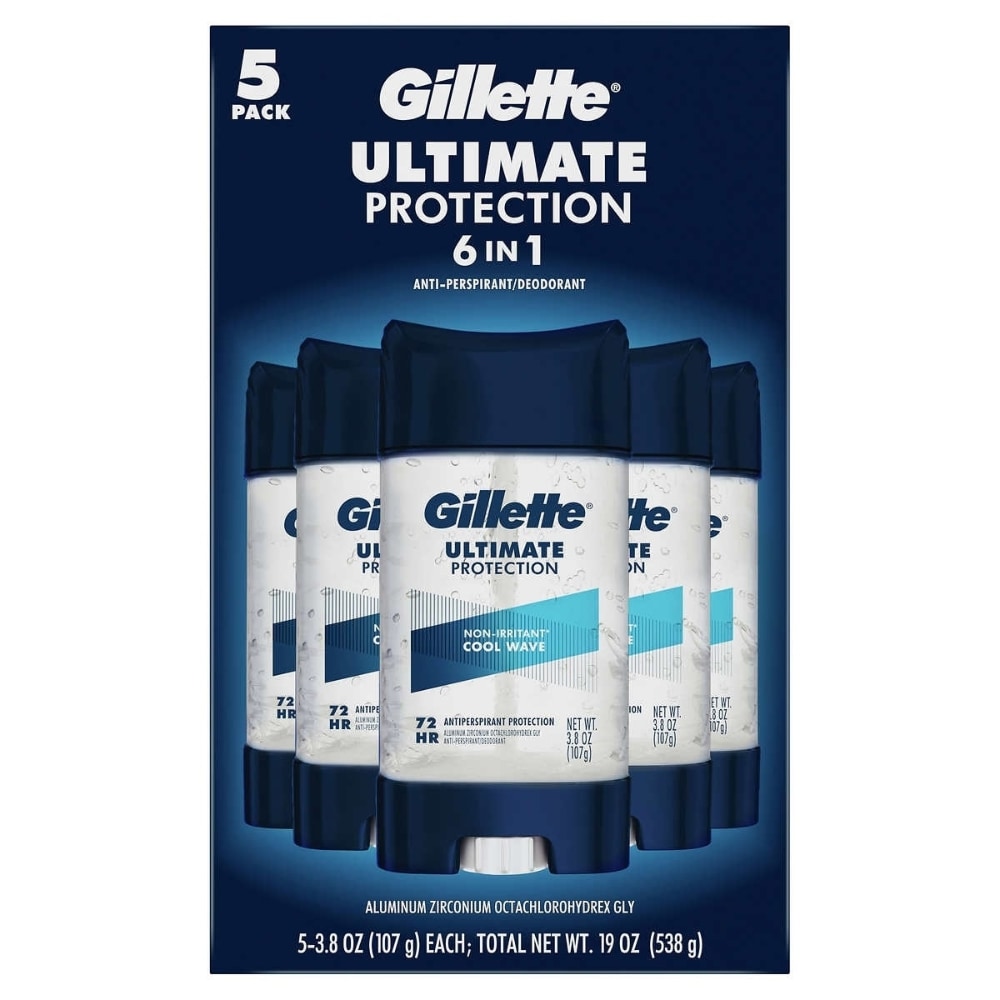 Gillette Ultimate Protection 6-In-1 Antiperspirant, 3.8