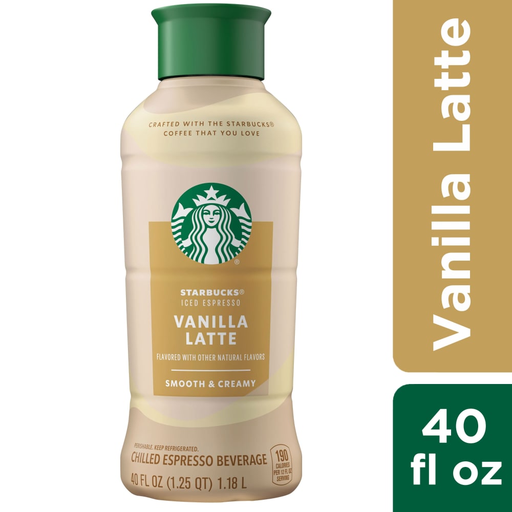 Kroger Starbucks Iced Espresso Classics Vanilla Latte 40 Fl Oz