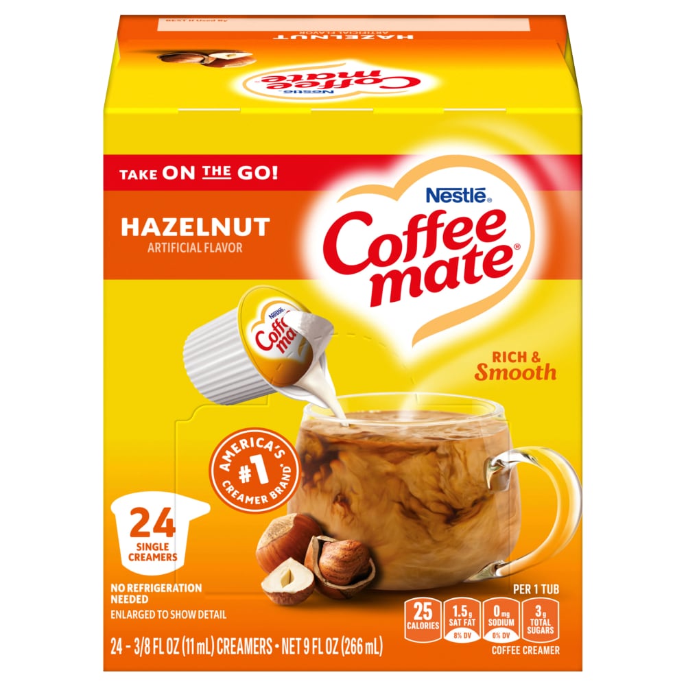 Download Coffee Mate Hazelnut Flavored Single Serve Creamers 24 Ct Qfc