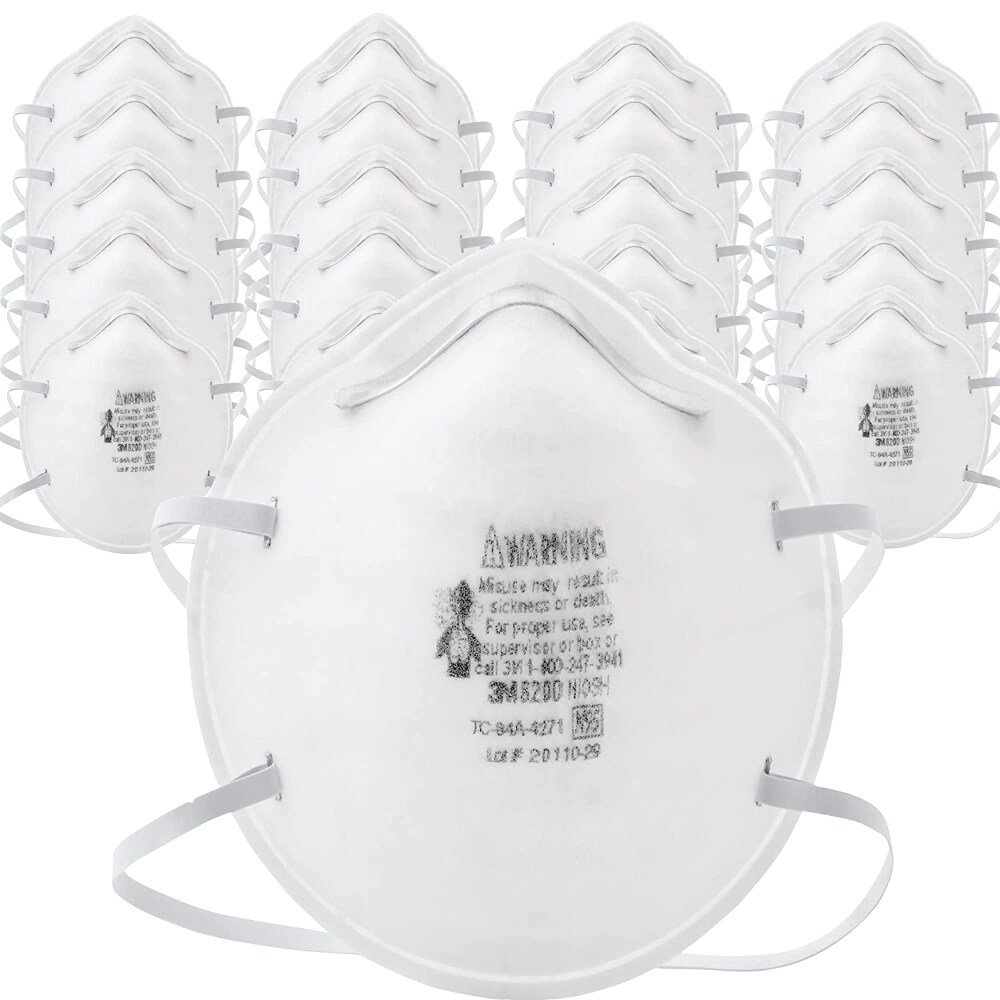 N95 Particle Respirator 8200 Mask, Standard Size, 20/Box