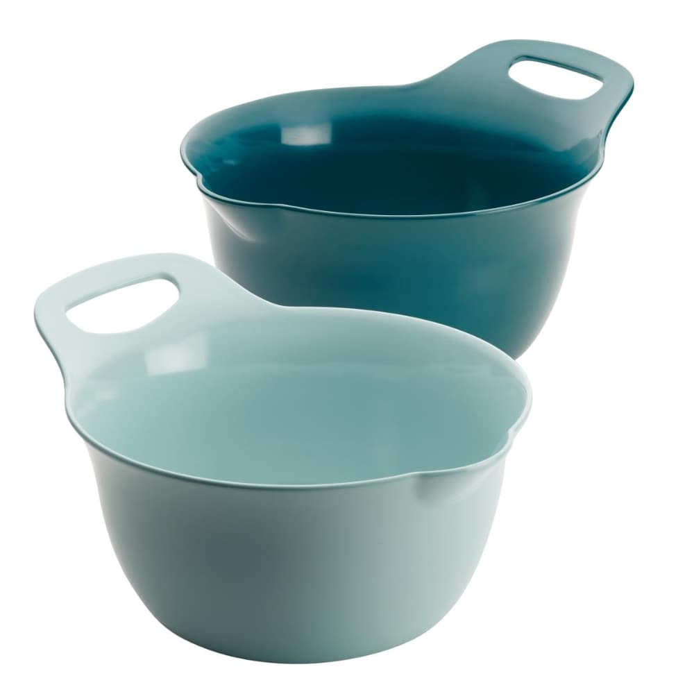 Tools and Gadgets 2-Piece Light Blue and Teal Nesting Mixing Bowl Set Tools and Gadgets 2-Piece Light Blue and Teal Nesting Mixing Bowl Set