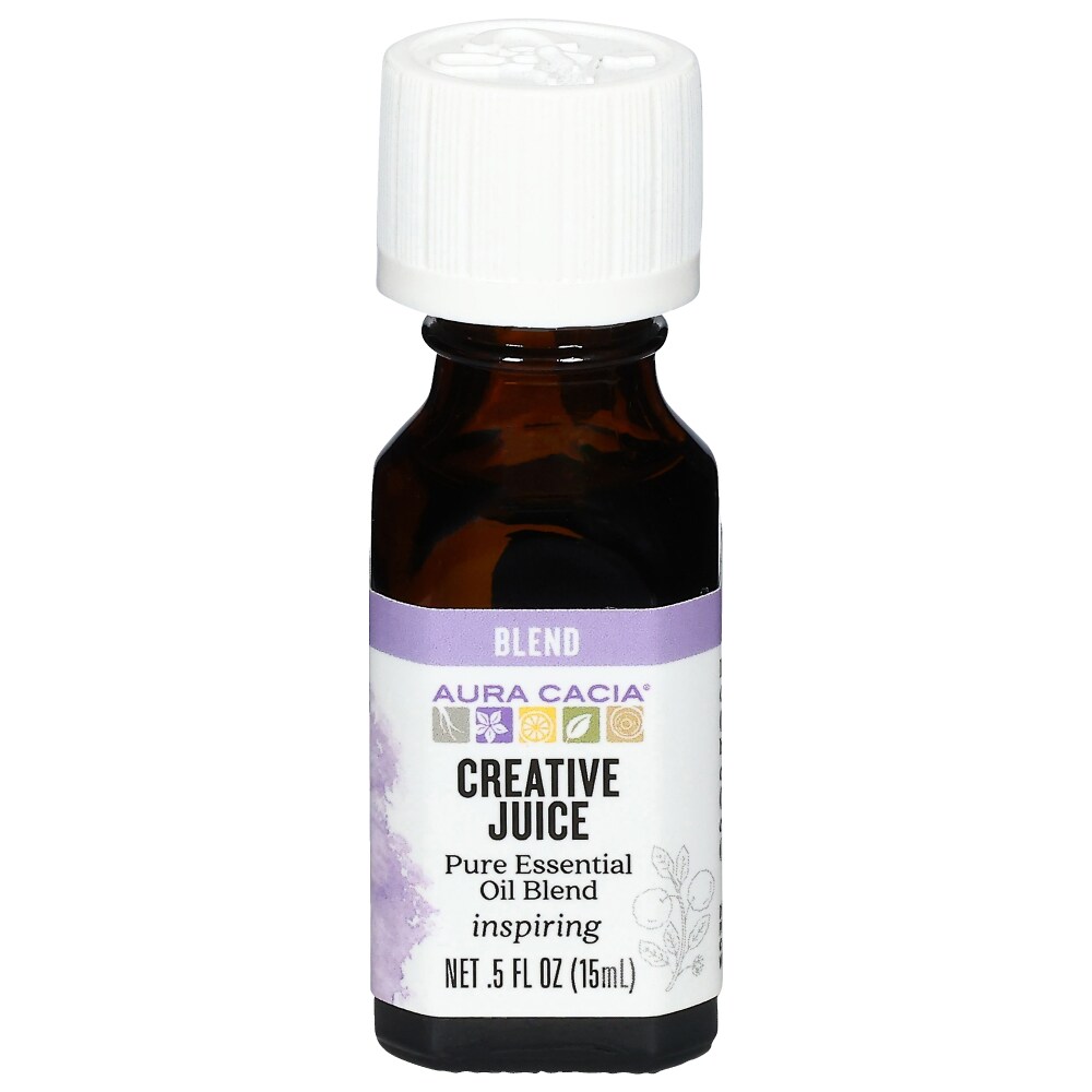 AURA CACIA CREATIVE JUICE ESSENTIAL OIL 0.5 FL. OZ. AURA CACIA CREATIVE JUICE ESSENTIAL OIL 0.5 FL. OZ.