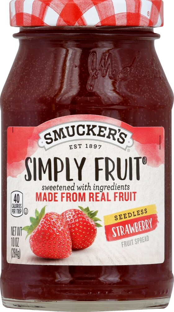 Smucker S Strawberry Seedless Simply Fruit 10 Oz Qfc