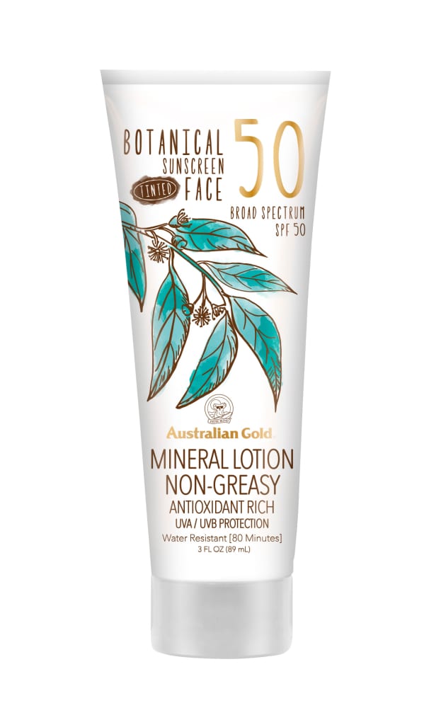 få Rundt og rundt majs Australian Gold Botanical Sunscreen Tinted Face Lotion SPF 50, 3 oz - Foods  Co.