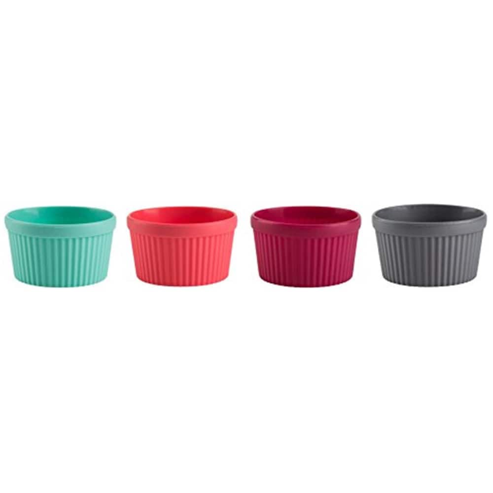 Set of 4 Baking Cups Trudeau Silicone Ramekins 