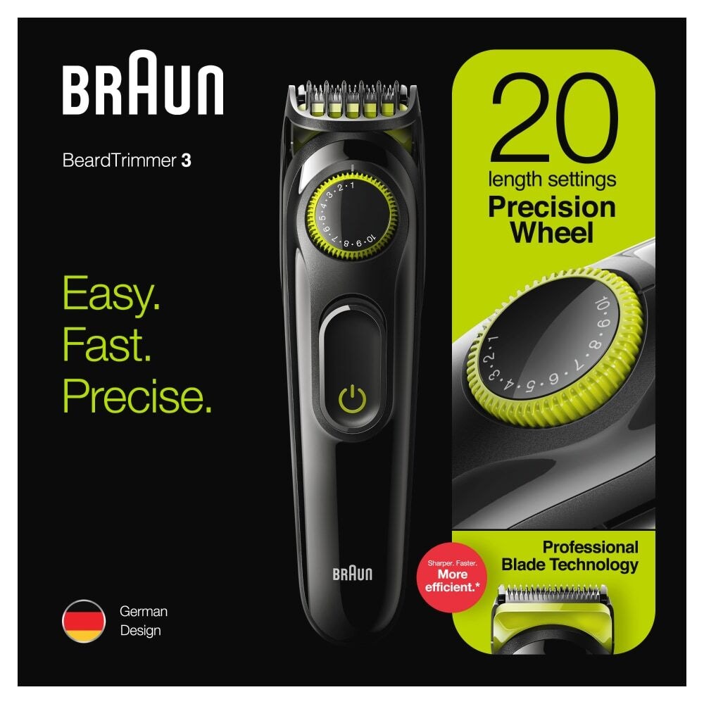 how to trim hair with braun trimmer