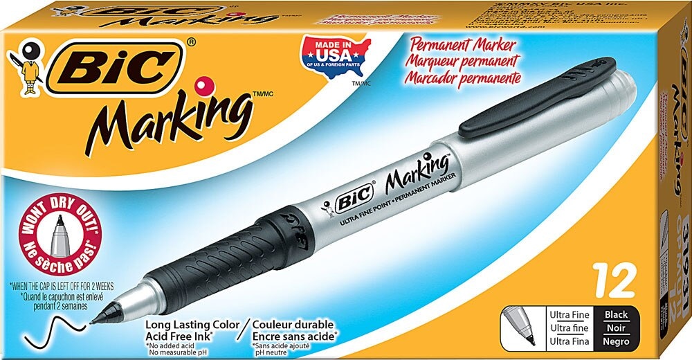 bic permanent markers