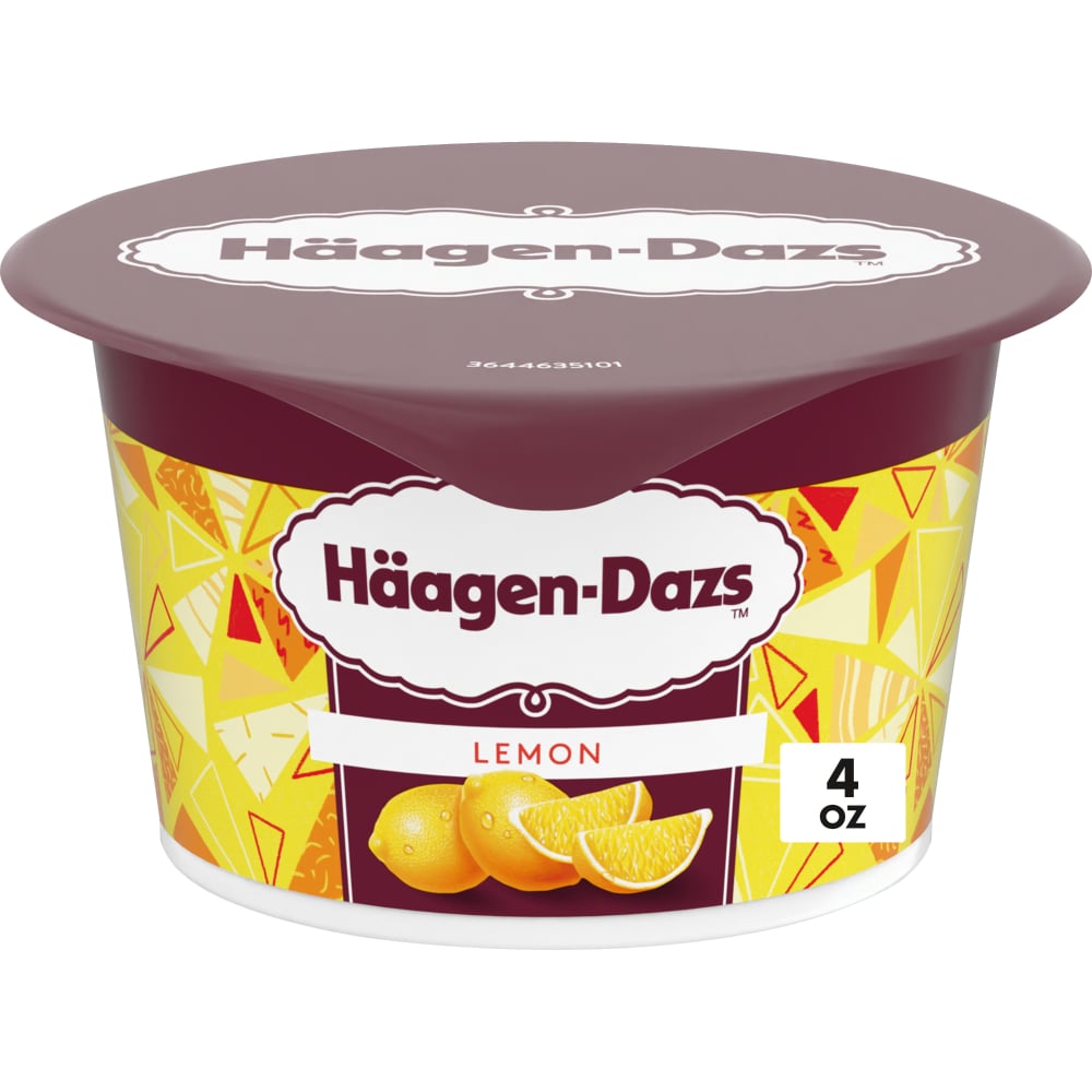 Haagen Dazs Lemon Cultured Crème Yogurt Style Snack, 4 oz