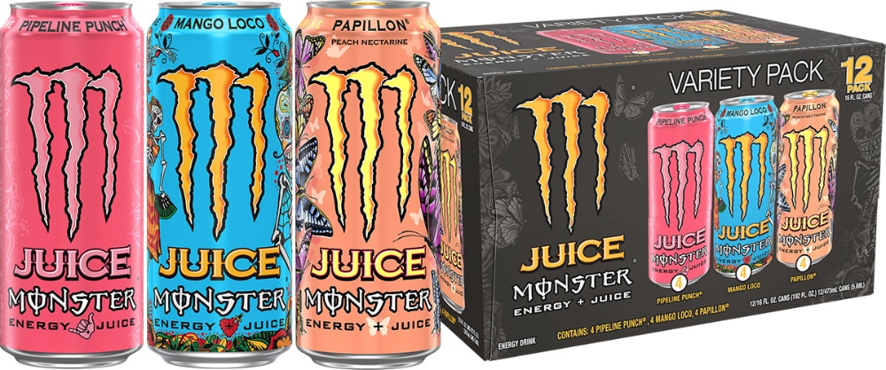 Juice Monster® Energy Drink Variety Pack Cans, 12 pk / 16 fl oz - Kroger