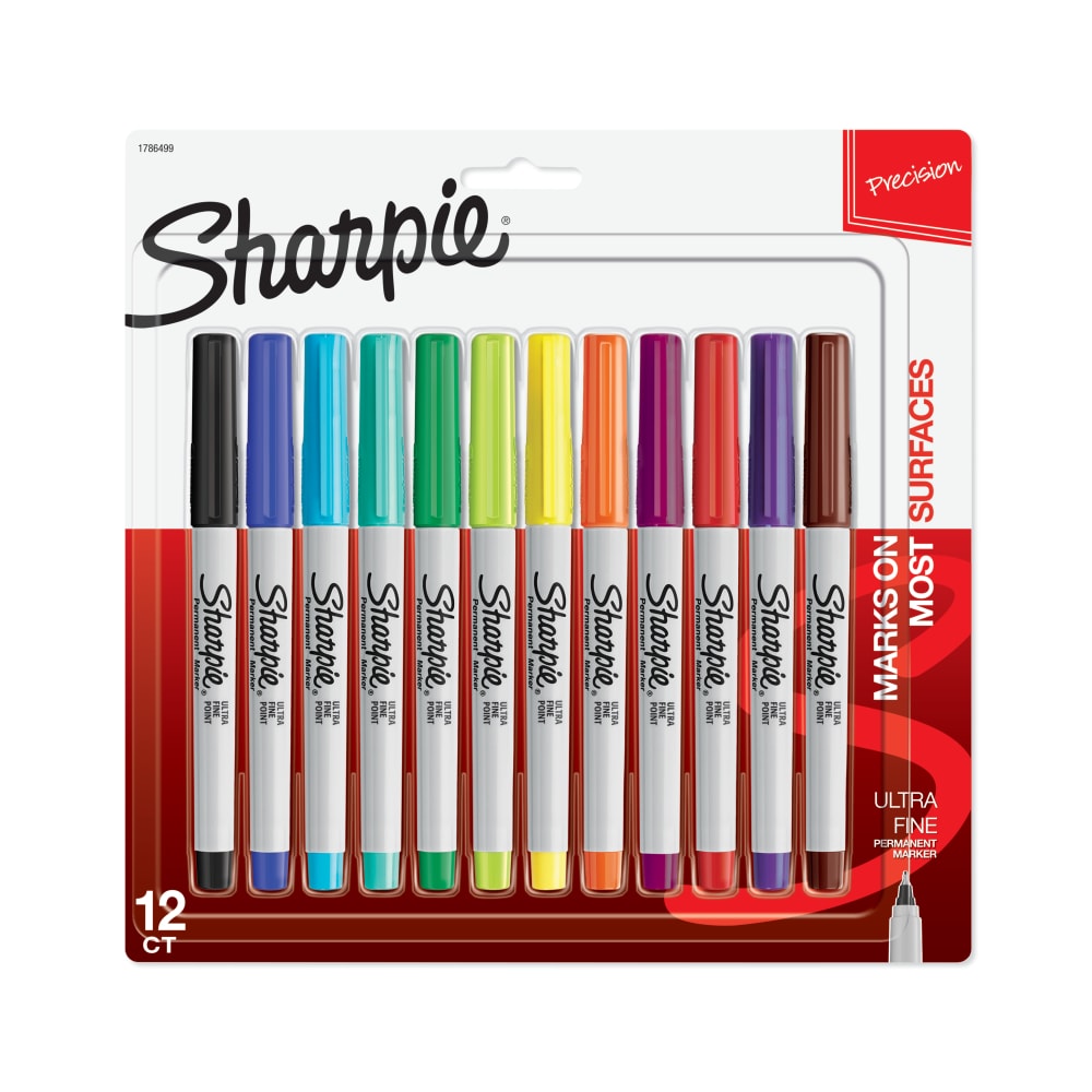 3-Count Fine Point Sharpie Permanent Marker Assorted Pastel Colors