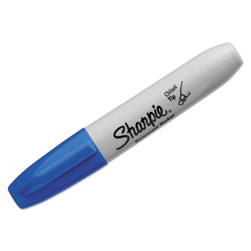 Chisel Tip Permanent Marker, Medium Chisel Tip, Blue, Dozen Chisel Tip Permanent Marker, Medium Chisel Tip, Blue, Dozen