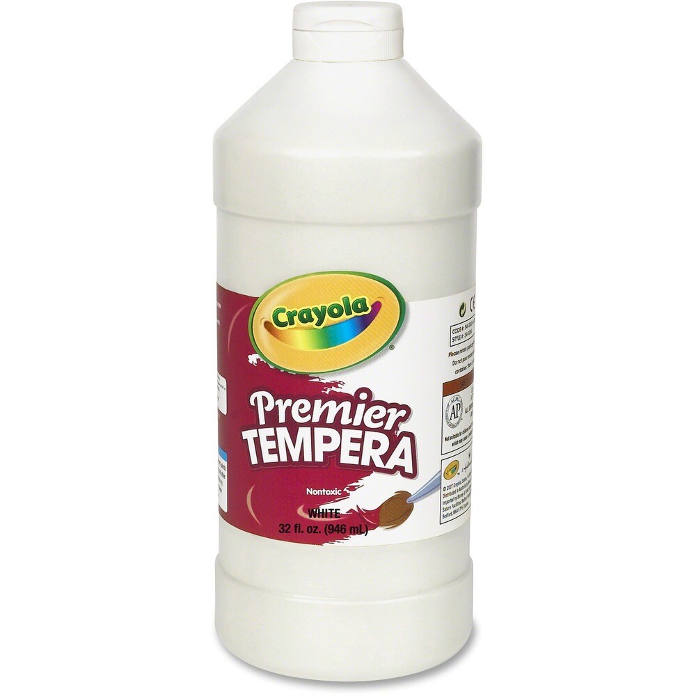 Crayola Premier Tempera Paint - 2 lb - 1 Each - White Crayola Premier Tempera Paint - 2 lb - 1 Each - White
